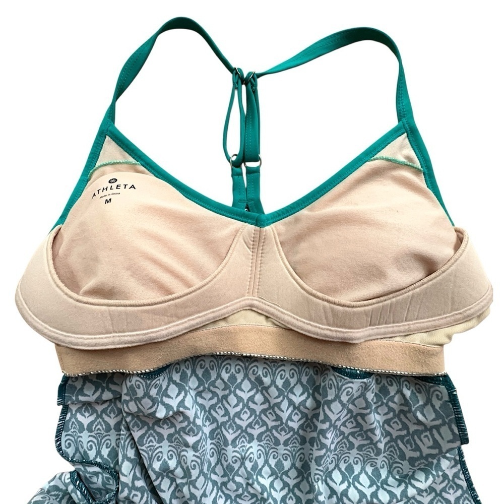 ATHLETA | NWOT SHOREBREAK RACERBACK ATHLETIC SWIM DRESS BOMBAY PAISLEY - Picture 8 of 11